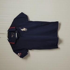 RLX Ralph Lauren women's navy blue 2006 US Open polo sz small